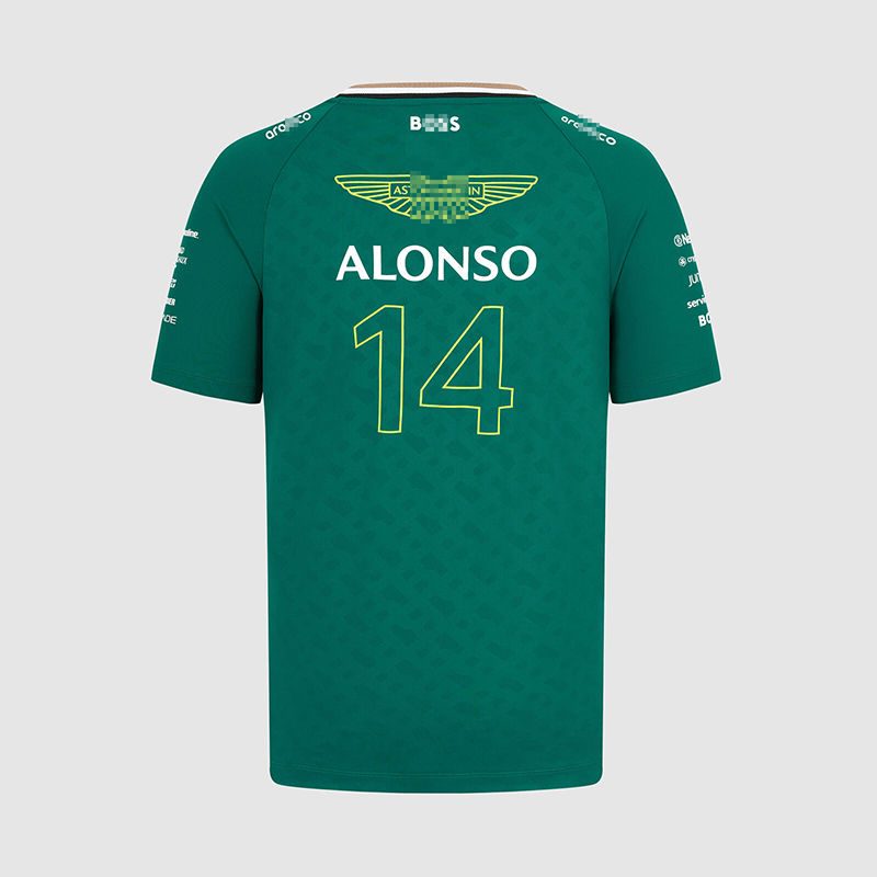 Camiseta Aston Martin Aramco Cognizant F1 Racing Team Verde 2023 Fernando Alonso #14